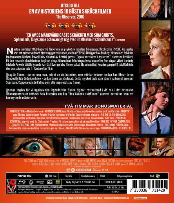 Peeping Tom (1960) (Blu-Ray)