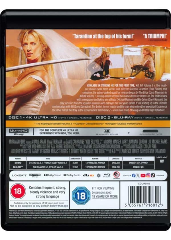 Kill Bill: Vol. 2 (2004) (4K UHD)