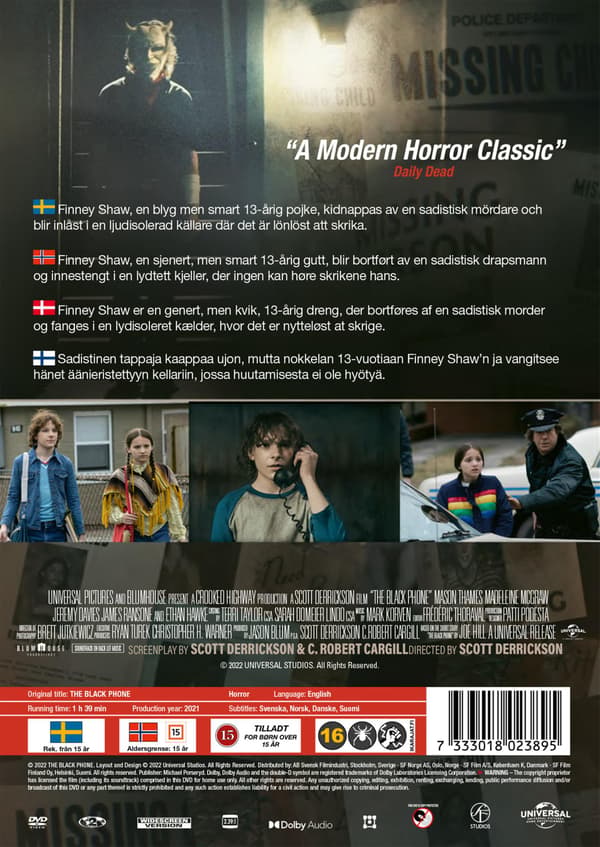 Black Phone (2021) (DVD)
