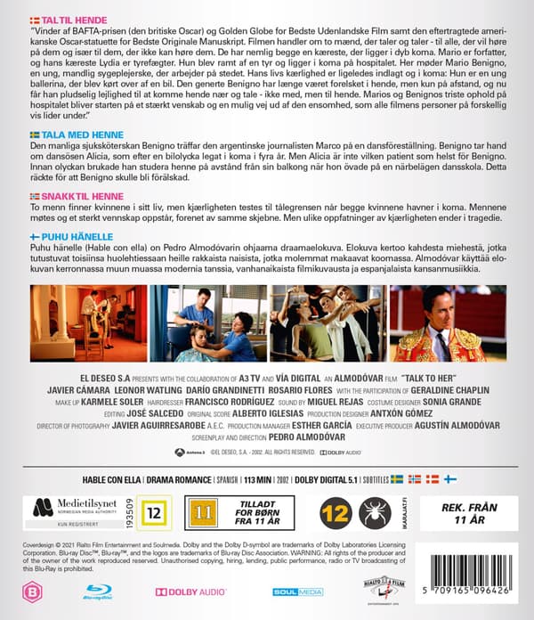Talk to Her (2002) (Blu-Ray)