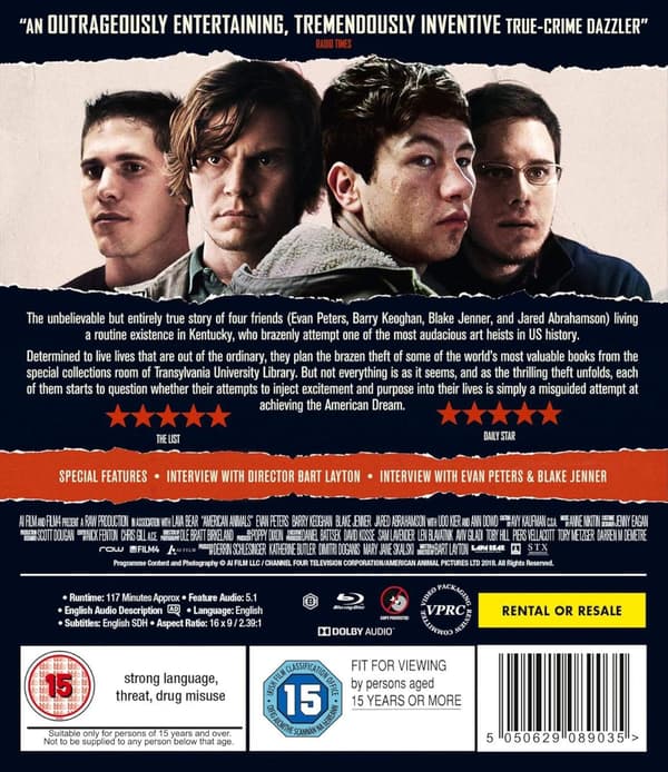 American Animals (2018) (Blu-Ray)