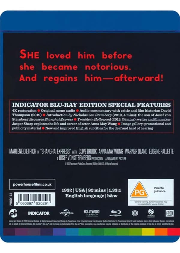 Shanghai Express (1932) (Blu-Ray)