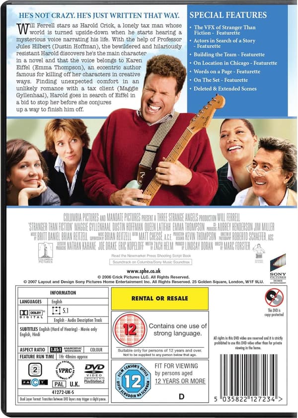 Stranger Than Fiction (2006) (DVD)