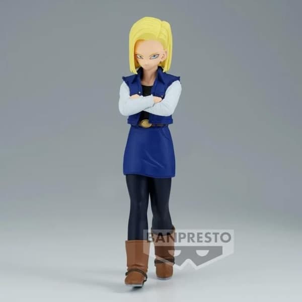 Figur - Banpresto - Android 18 Solid Edge Work - Exceptionella detaljer - Trogen design - Ljusa färger