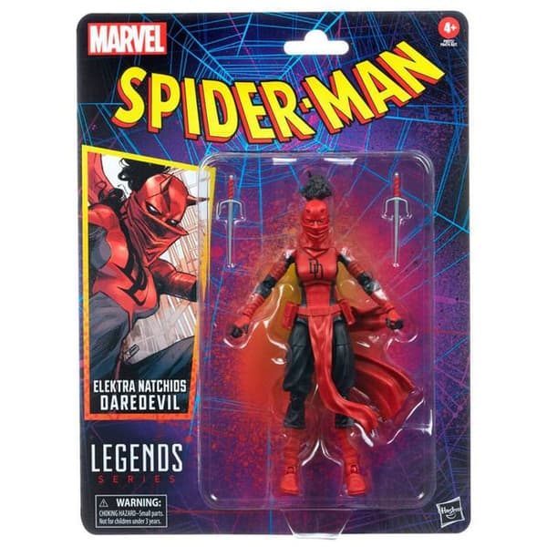Hasbro - Spider-Man Marvel Legends Retro Collection - Elektra Natchios Daredevil Figur 15 cm