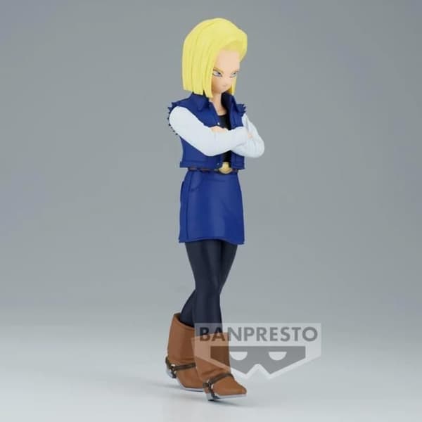 Figur - Banpresto - Android 18 Solid Edge Work - Exceptionella detaljer - Trogen design - Ljusa färger