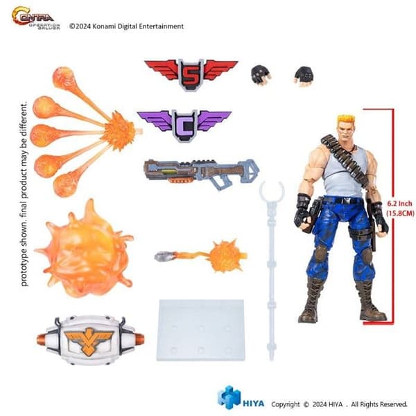Hiya Toys - Contra: Operation Galuga - Figur Exquisite Basic Bill Rizer 16 cm