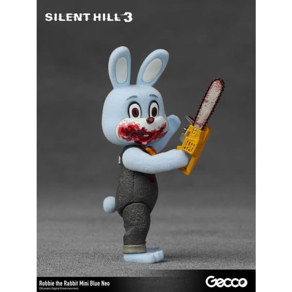 Gecco - Silent Hill 3 - Figur Mini Robbie the Rabbit Mini Blå Neo Version 10 cm