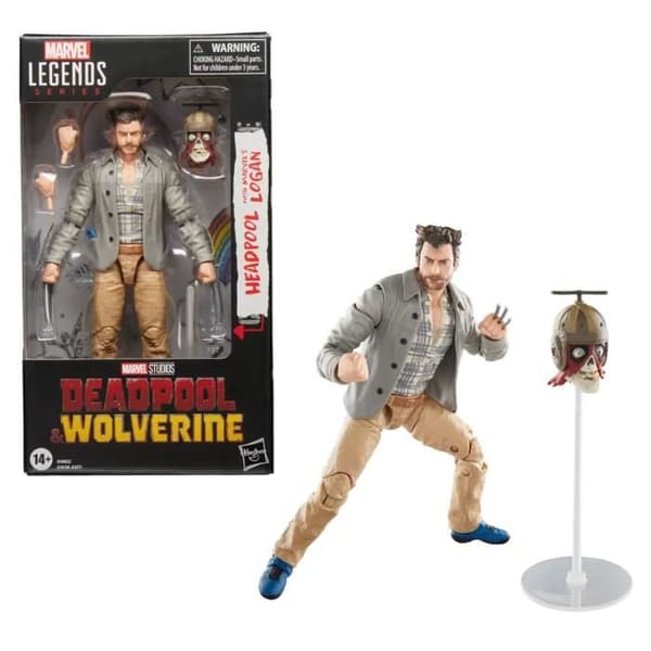 Ledfigur - HASBRO - Logan med Headpool - 15 cm - Premiumdesign - Unisex