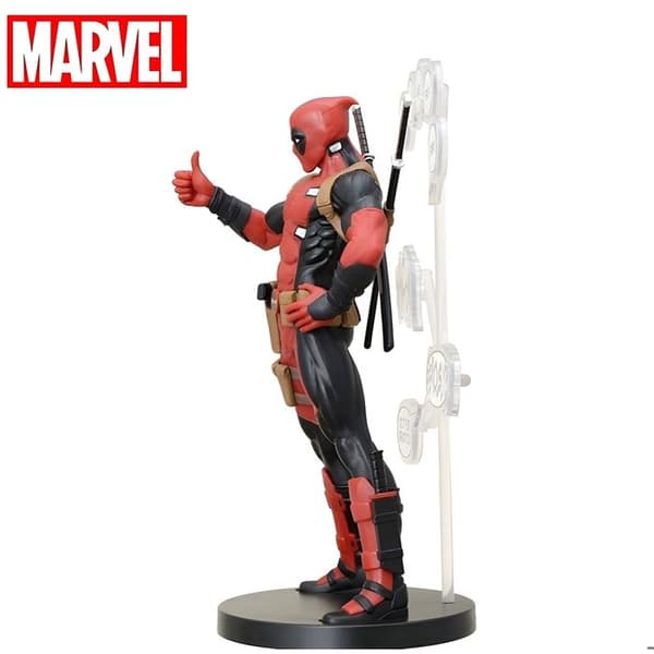 Figur - Sega - Deadpool - 20 cm - Röd - Officiell Marvel Comics