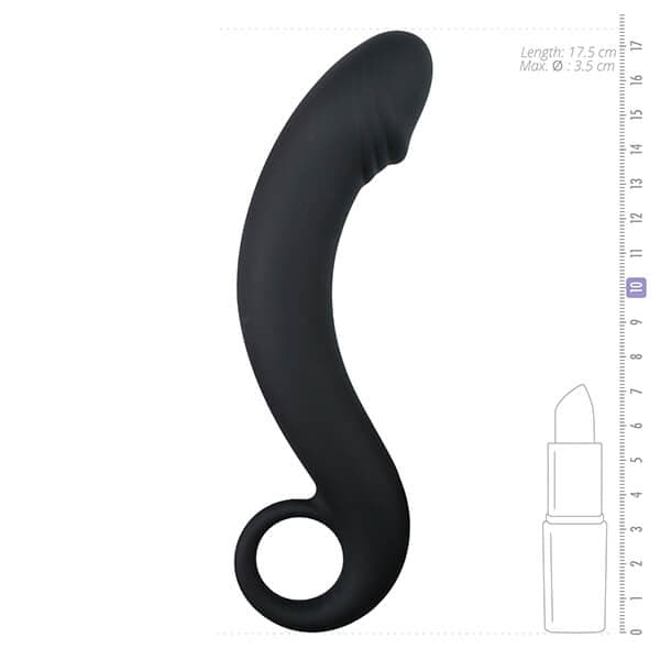 EASYTOYS – CURVED DONG ANAL DILDO 17CM