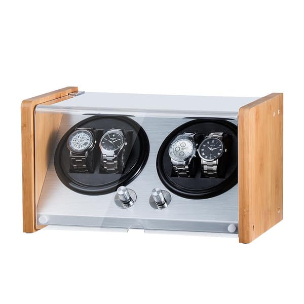 Watch winder för  4-klockor i bambu