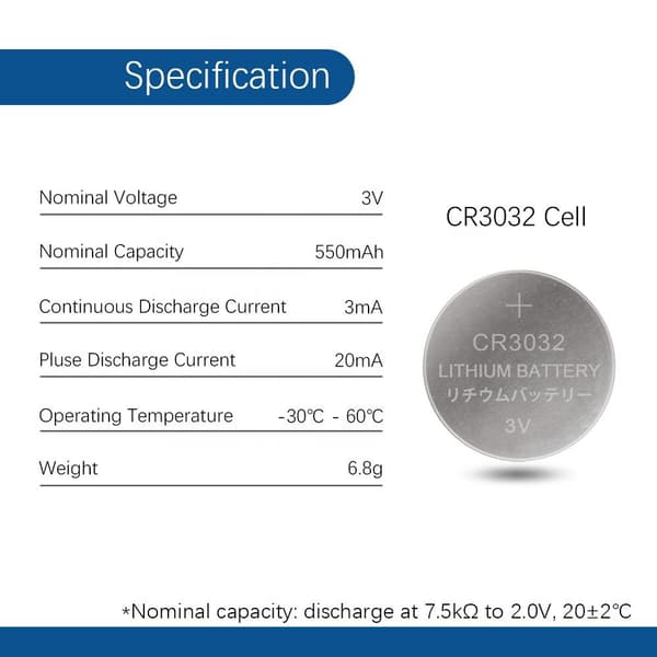 CR 3032 Lithiumbatteri / 5-pack