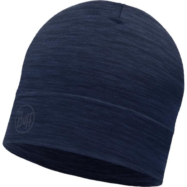 BUFF LIGHTWEIGHT MERINO WOOL BEANIE Solid Denim, hjälmmössa merino, mössa