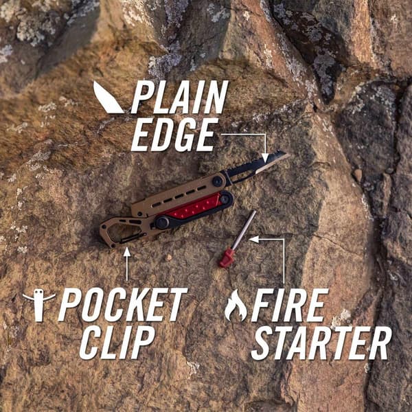 GERBER STAKEOUT SPARK CAMP TOOL Baltic Haze, Gerber multiverktyg med eldstål