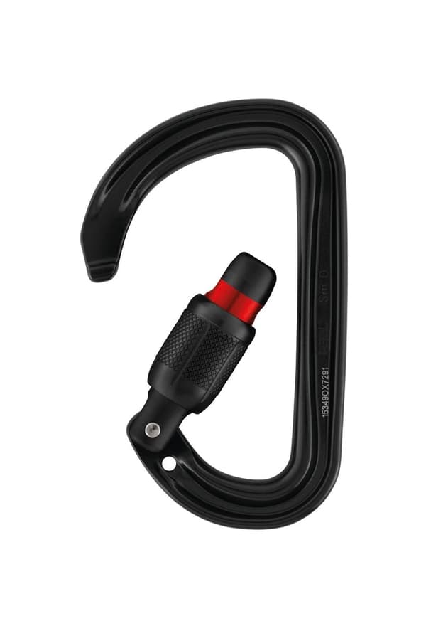PETZL SM´D SCREW-LOCK CARBINER Black