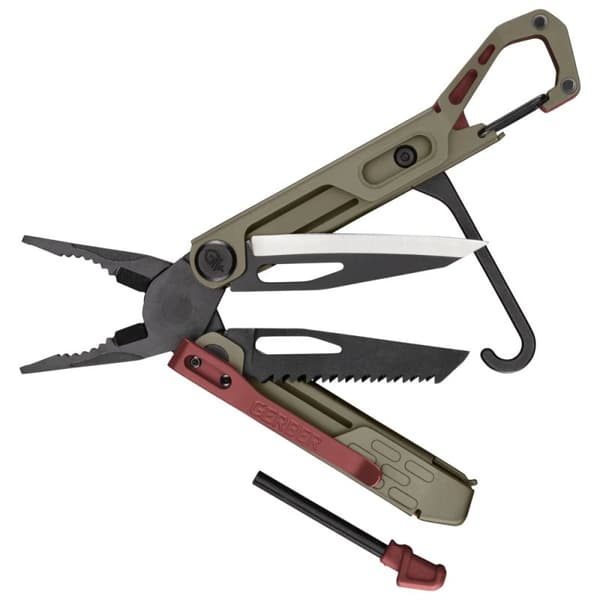 GERBER STAKEOUT SPARK CAMP TOOL Coyote Brown, Gerber multiverktyg med eldstål