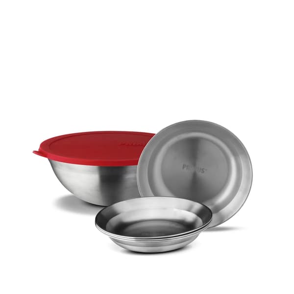 PRIMUS CAMPFIRE SERVING KIT P740820, Primus köksset rostfria tallrikar