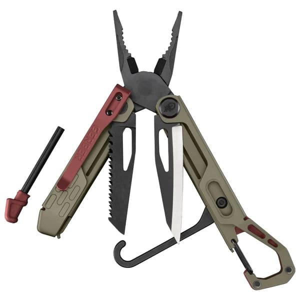 GERBER STAKEOUT SPARK CAMP TOOL Coyote Brown, Gerber multiverktyg med eldstål