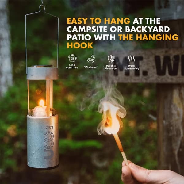 UCO ORIGINAL CANDLE LANTERN Raw Aluminium
