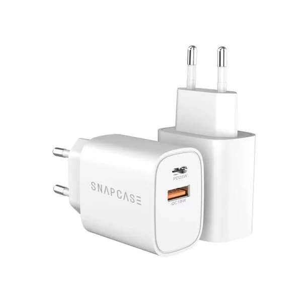 Snapcase 25W GaN hurtiglader USB-C & USB-A