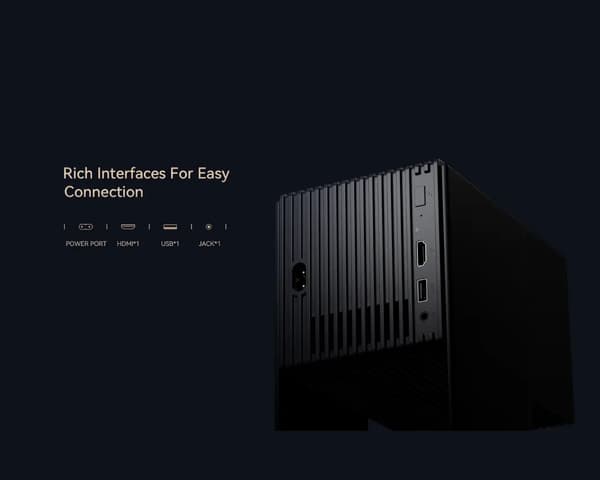 Wanbo Cube 2 Pro Smart Projektor Full HD, bærbar (mørkeblå)