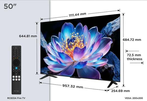 TCL 50\" V6D 4K LED-televisio (2026)