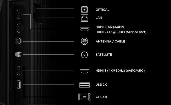 TCL 50\" V6D 4K LED-televisio (2026)
