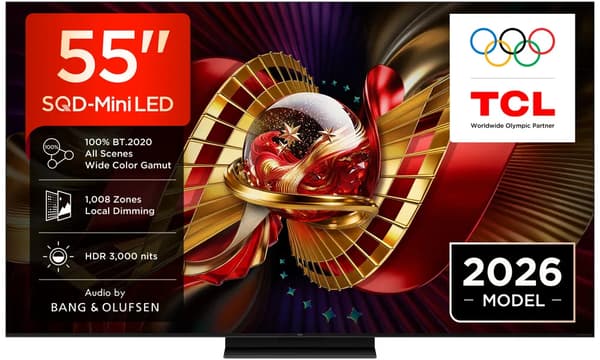 TCL 55\" C8L 4K SQD Mini LED Google TV (2026)