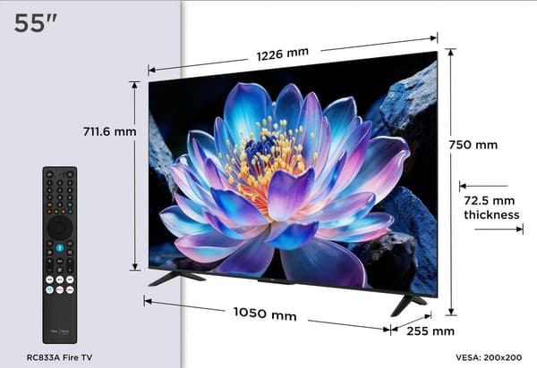 TCL 55\" V6D 4K LED TV (2026)