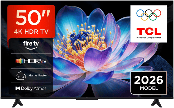 TCL 50\" V6D 4K LED-televisio (2026)