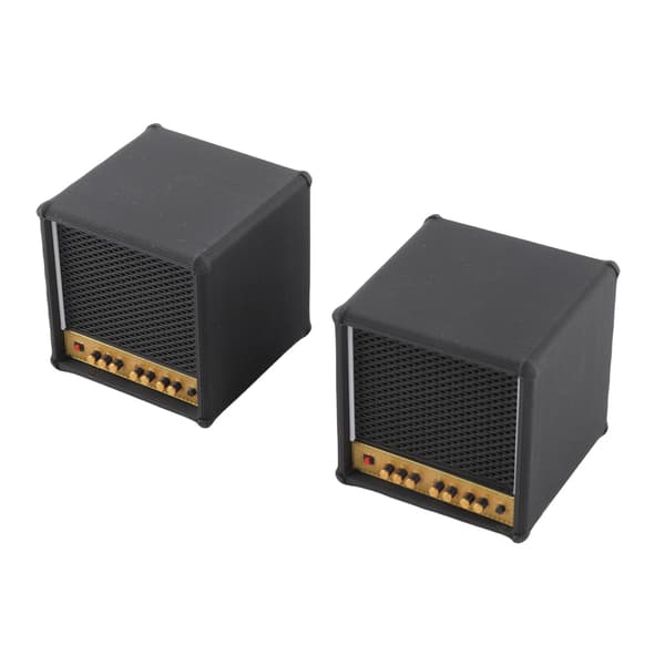 2-pack PLA gitarrplektrumbox högtalardesign heminredning plektrumförvaring 4,1x4,1x4cm