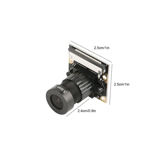 1 stk. 5MP nattesynskameramodul 72° til Raspberry Pi B 3/2