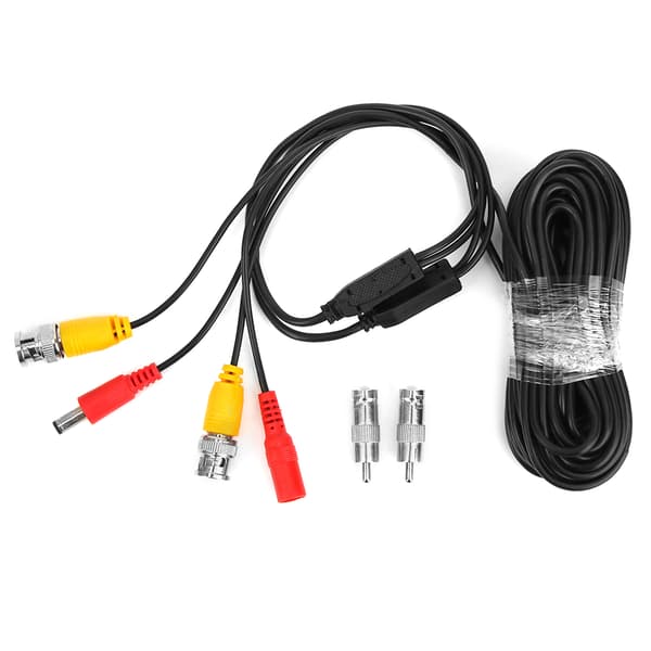 4-pack BNC Video Strömkablar 10m CCTV Övervakningssystem Kablar