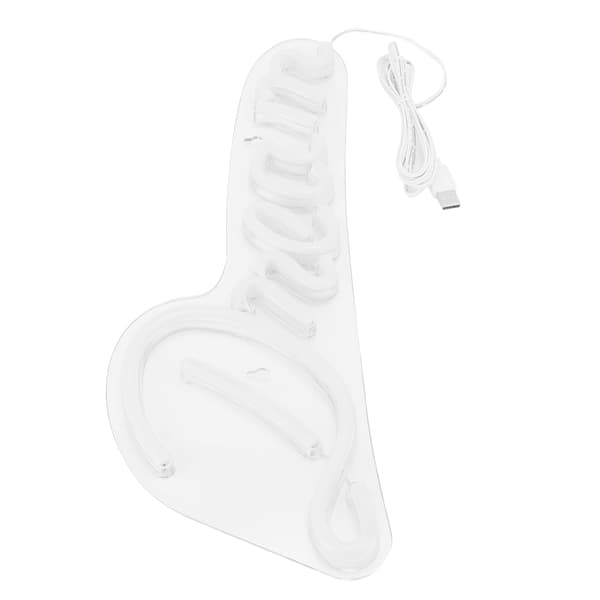 Snygg Blå 5V USB LED Neonskylt AS+PVC 43x14.5x2cm Vägg Sovrum Fest Juldekoration 1PC