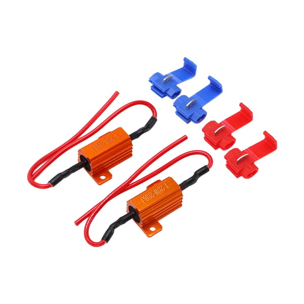 2 sæt 25W 25Ω LED Modstandsafkoder Anti-korruption Holdbar Belastningsindikator Modstand