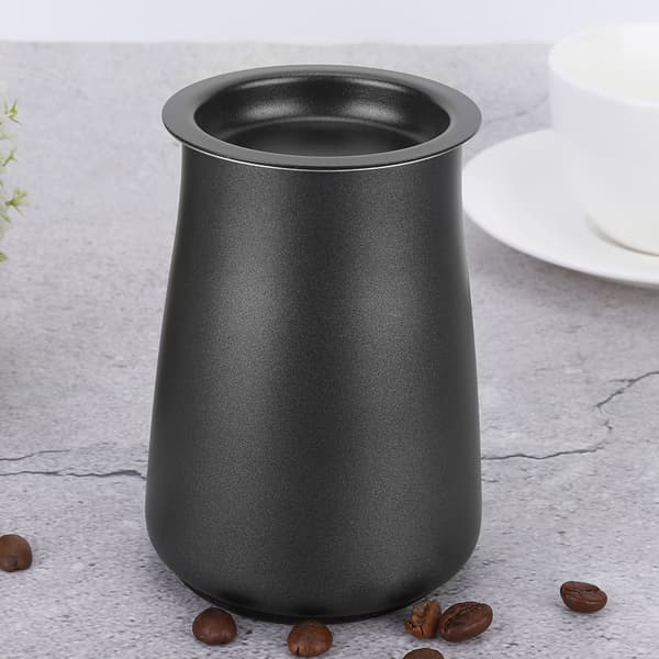 Håndkaffegrums-si i rustfrit stål, tilbehør til kaffebrygning, sort