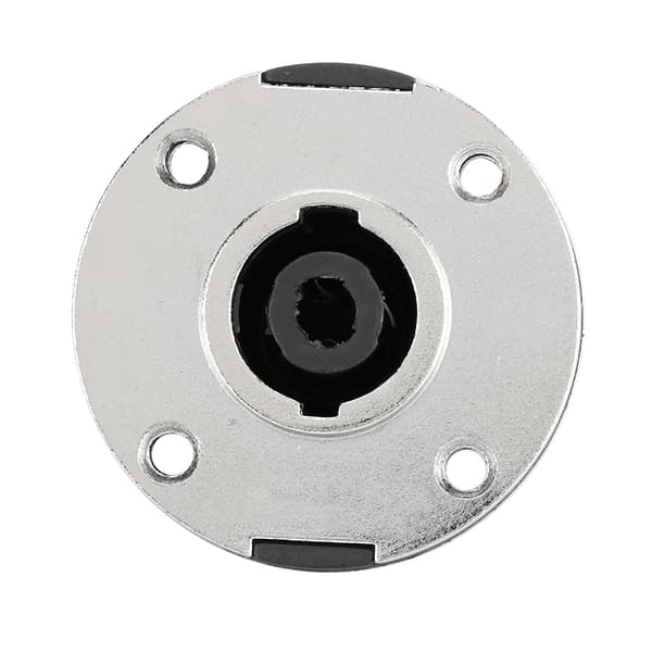 10x Cirkulær Metal EU-stil 4-bens XLR Audio Adapter Hun Panelmontering