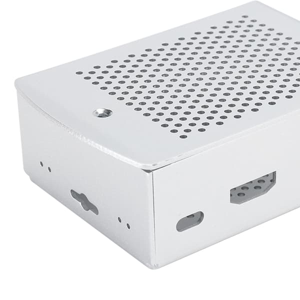 Sølv Aluminium Kølepladekabinet til Raspberry Pi 3 B / 2B PCB Shell, Beskyttende Kølekasse