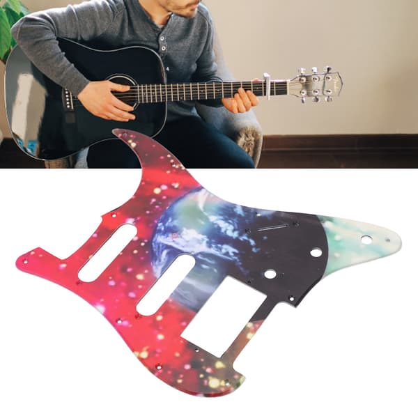 Elgitarr Plektrumskydd PVC Scratchplate Frontpanel Skydd Gitarrtillbehör