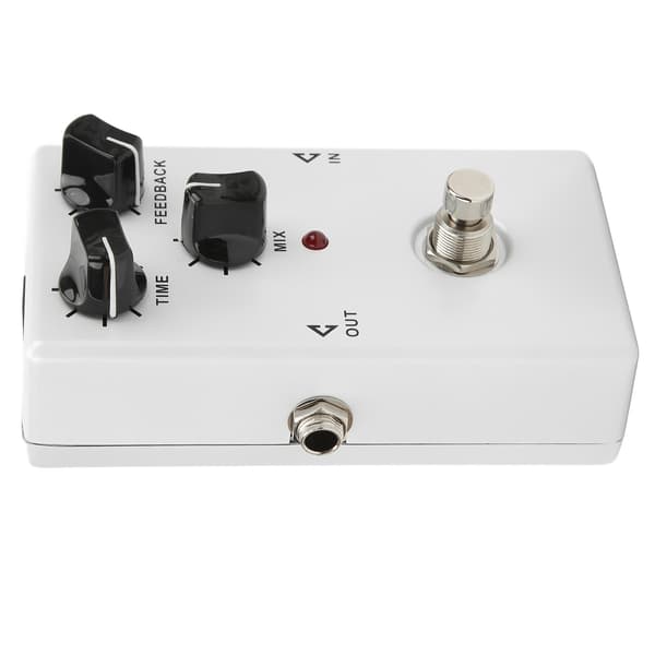 Delay Stompbox BBD Analog Krets för Elgitarr Mono Effekt med 3 Kontrollrattar 30mA