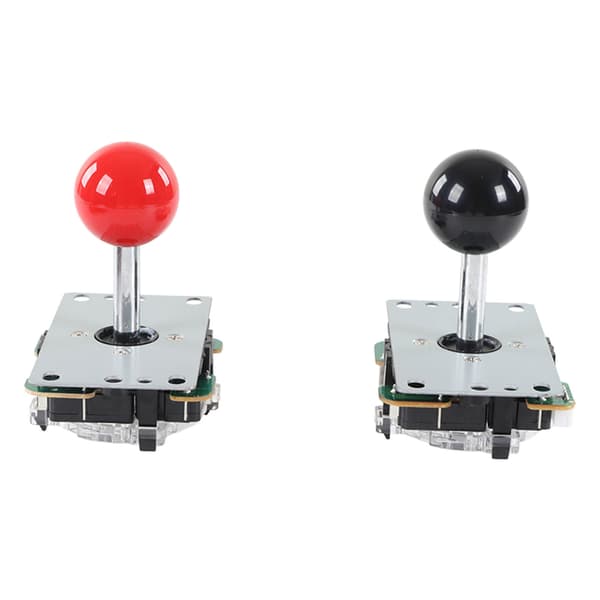 Gør-det-selv 2-spiller Arcade Joystick Sæt, USB Game Controller PCB, 30 Røde Sorte Trykknapper, Retro Gaming Konsolpakke