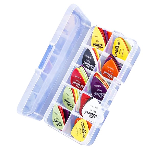 50 st gitarrplektrumkit i plast, frostat polerat professionellt gitarrplektrumbyte