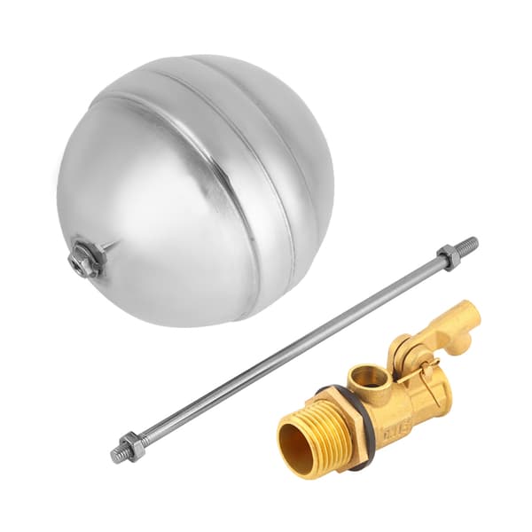 DN15 G1/2 Messing Han Gevind Vand Sensor Rustfrit Stål Flydekugleventil