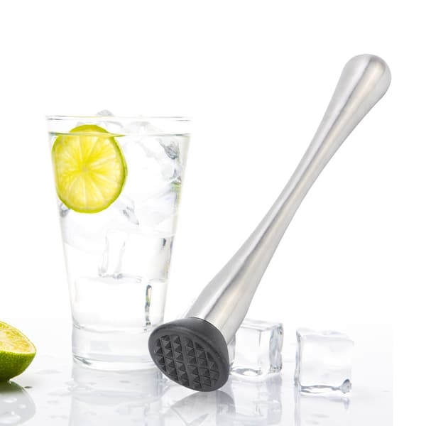 Cocktail Muddler i rustfrit stål, holdbar isknuser til bar, drikkevareblender