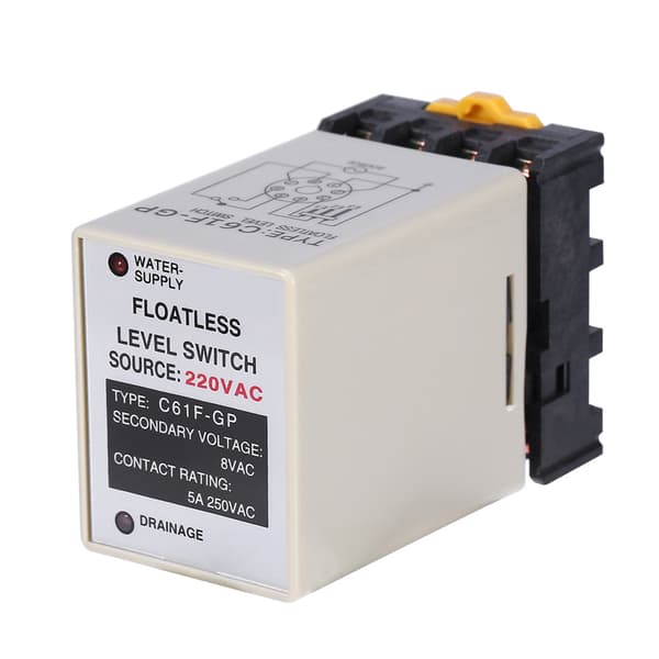 C61F-GP AC220V 50/60HZ Flydeløs Niveaføler Controller Med Base