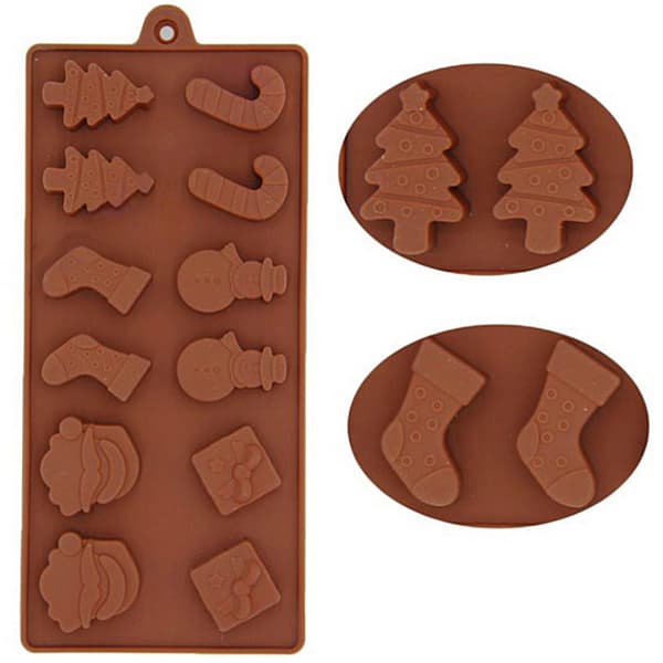 Juleform Silikone Chokoladeform Non-stick Bageform