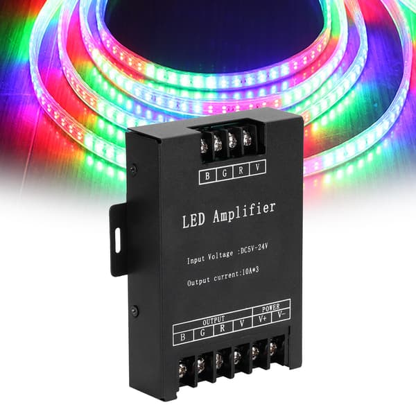 LED Signalforstærker Lampe RGB Lysstrimmel Strømcontroller Repeater Modul DC5-24V