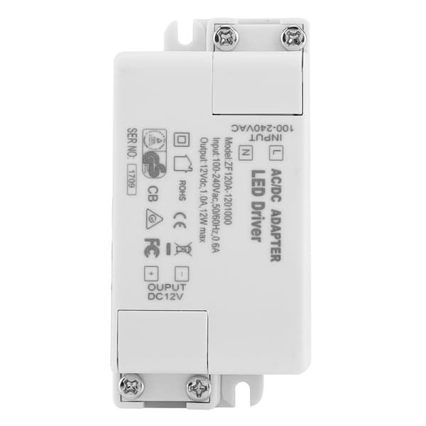 AC 100-240V til DC 12V SMD LED Driver Switch Strømtransformator til LED Strip Lys (12W)