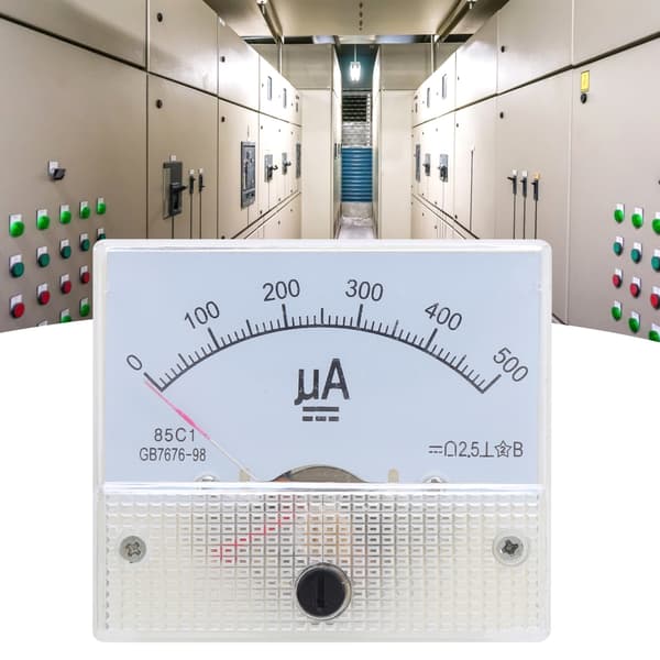 85C1 DC 0~500UA ABS Pointer Amperemeter Ampere Meter Panel Høj Nøjagtighed Strømmåler